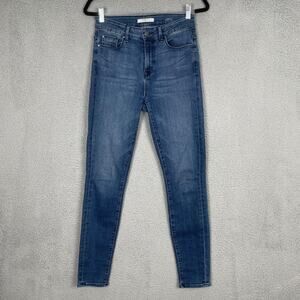 Fidelity Jeans Womens 27 Blue Gwen High Rise Skinny Footloose Stretch Denim USA